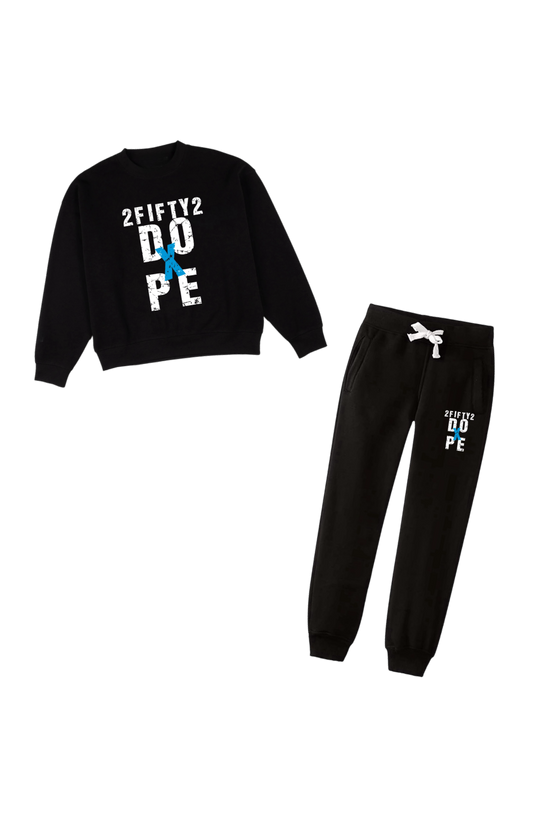 Children’s “DOPE” sweatsuit by the 2fifty2 brand