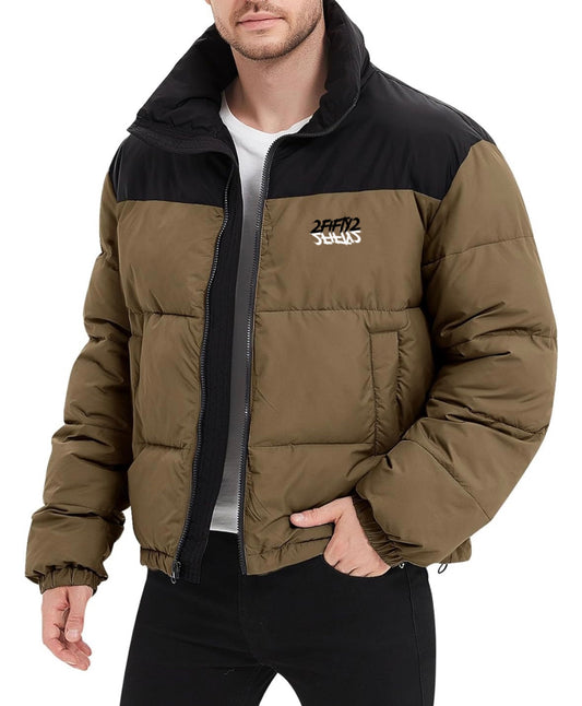 Men’s hood less puffer coat