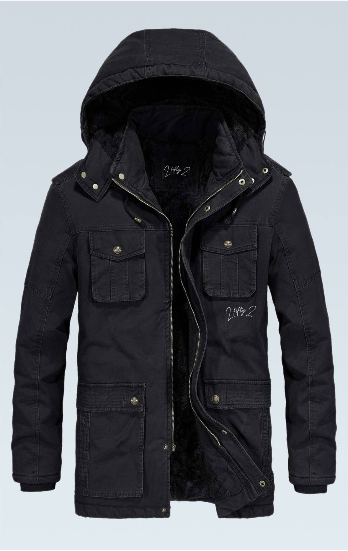 Men’s warm hooded jacket