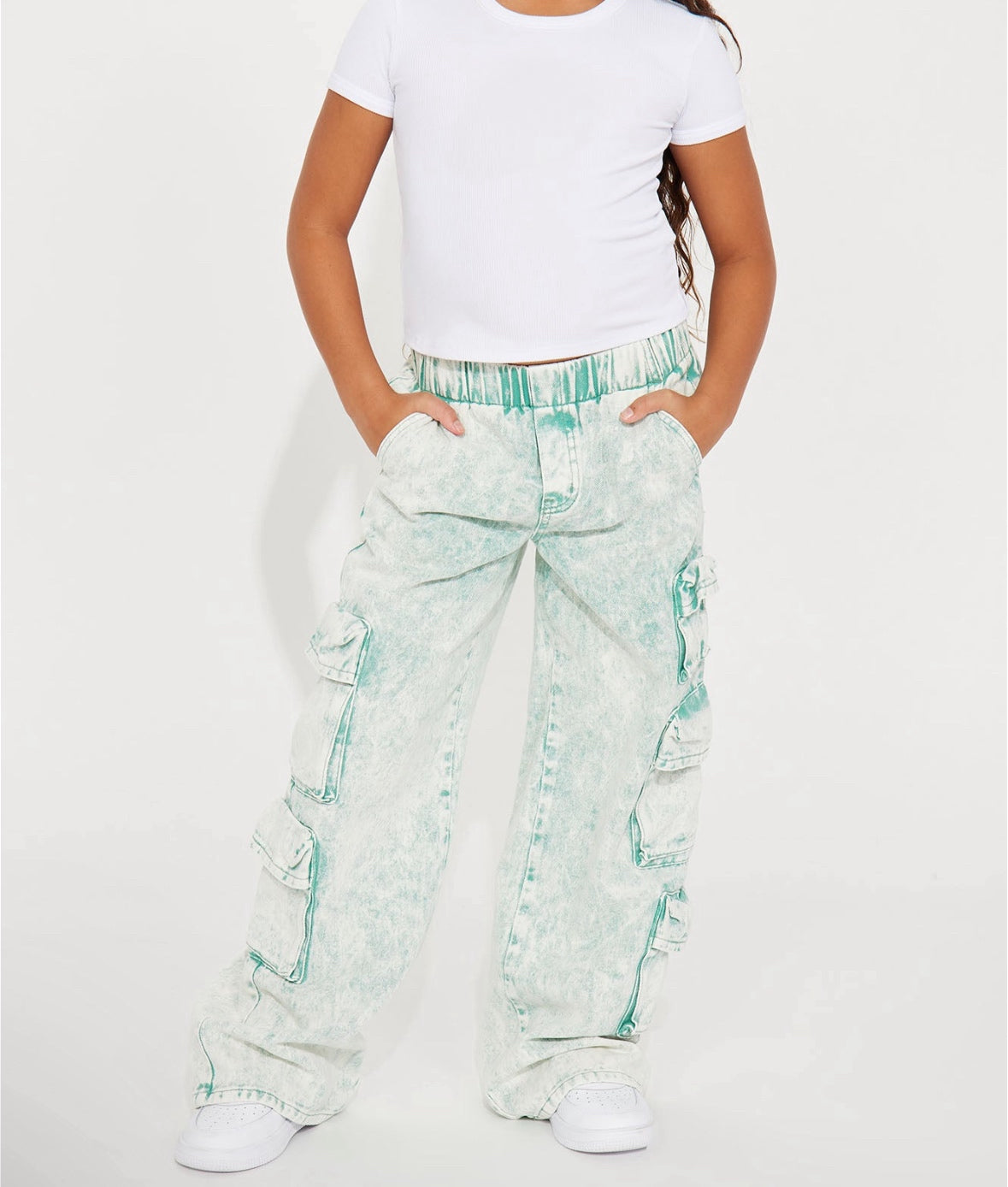 girls stacked cargo jeans by the 2fifty2 brand