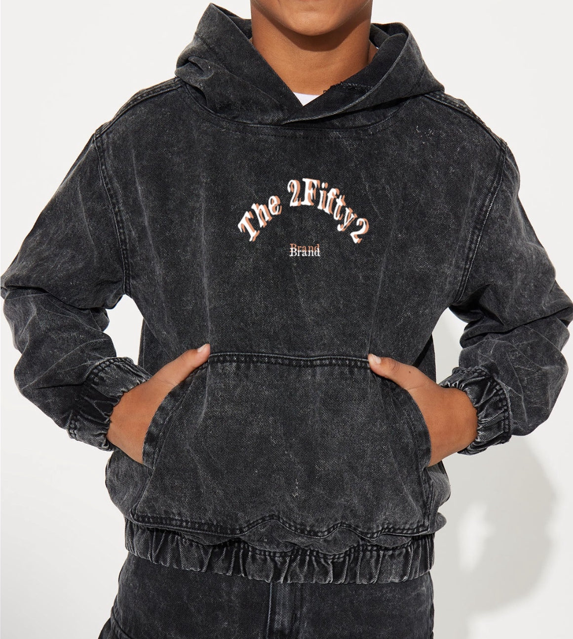 Boys denim pullover Hoodie by 2fifty2