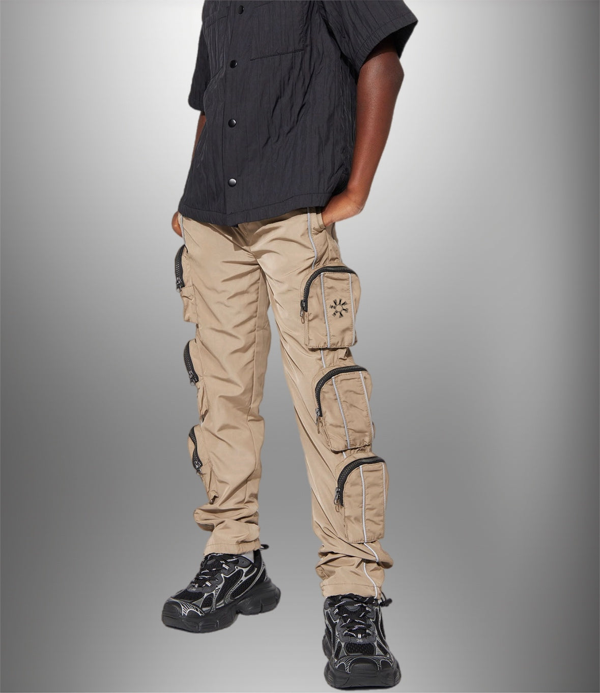 Boys multi pocket cargo pants