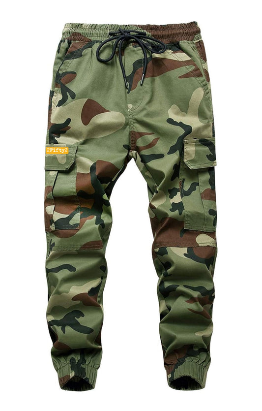 Boys army fatigue cargo pants
