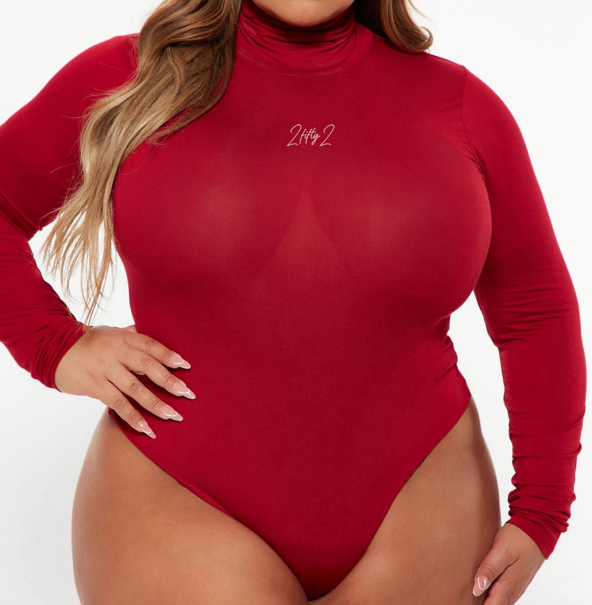 Women’s long sleeve turtleneck bodysuit