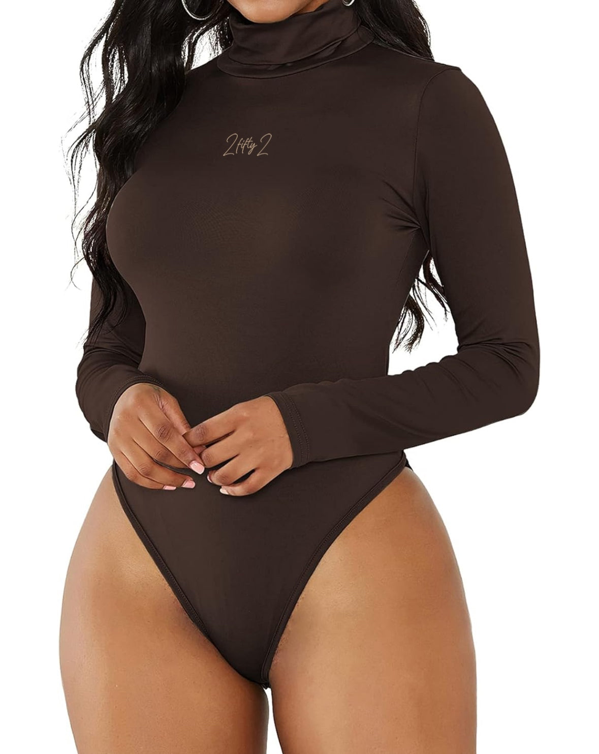 Women’s long sleeve turtleneck bodysuit