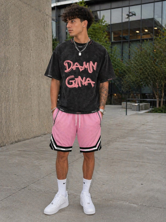 Damn Gina Mens acid wash tee by the 2fifty brand
