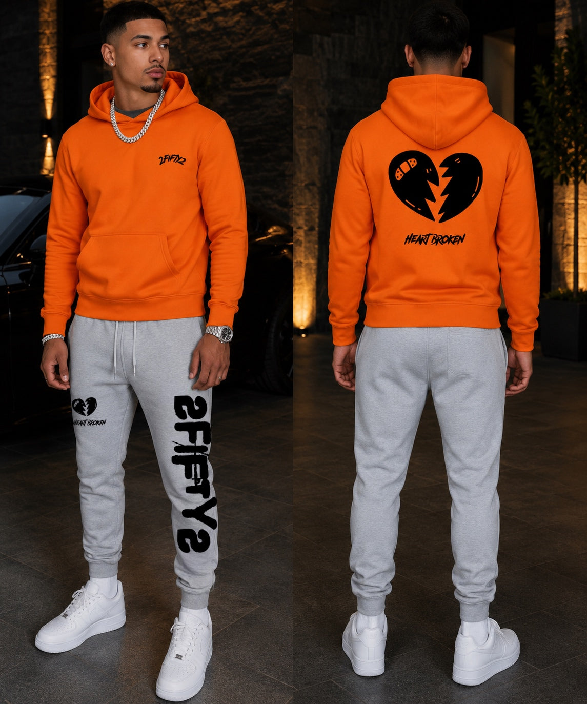 2 piece Sweatsuit Jogger set for men