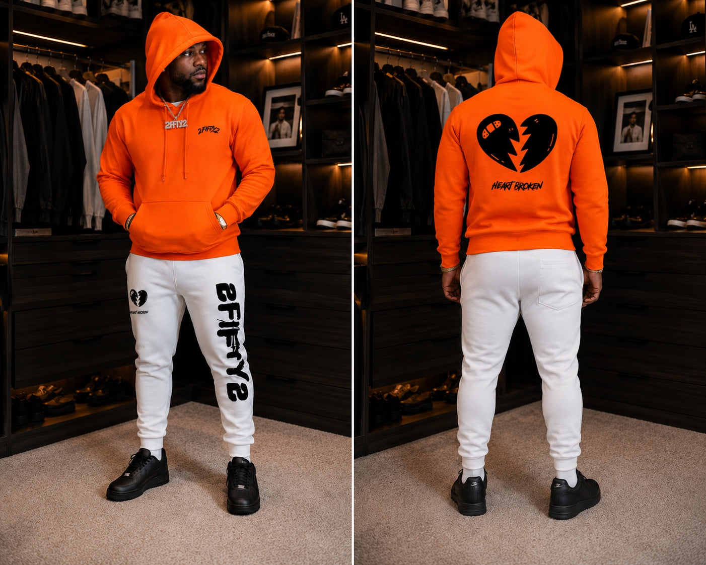 2 piece Sweatsuit Jogger set for men