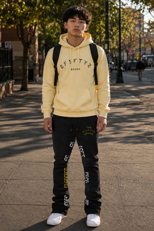 Men's 2 piece flare bottoms jogger sweatsuit