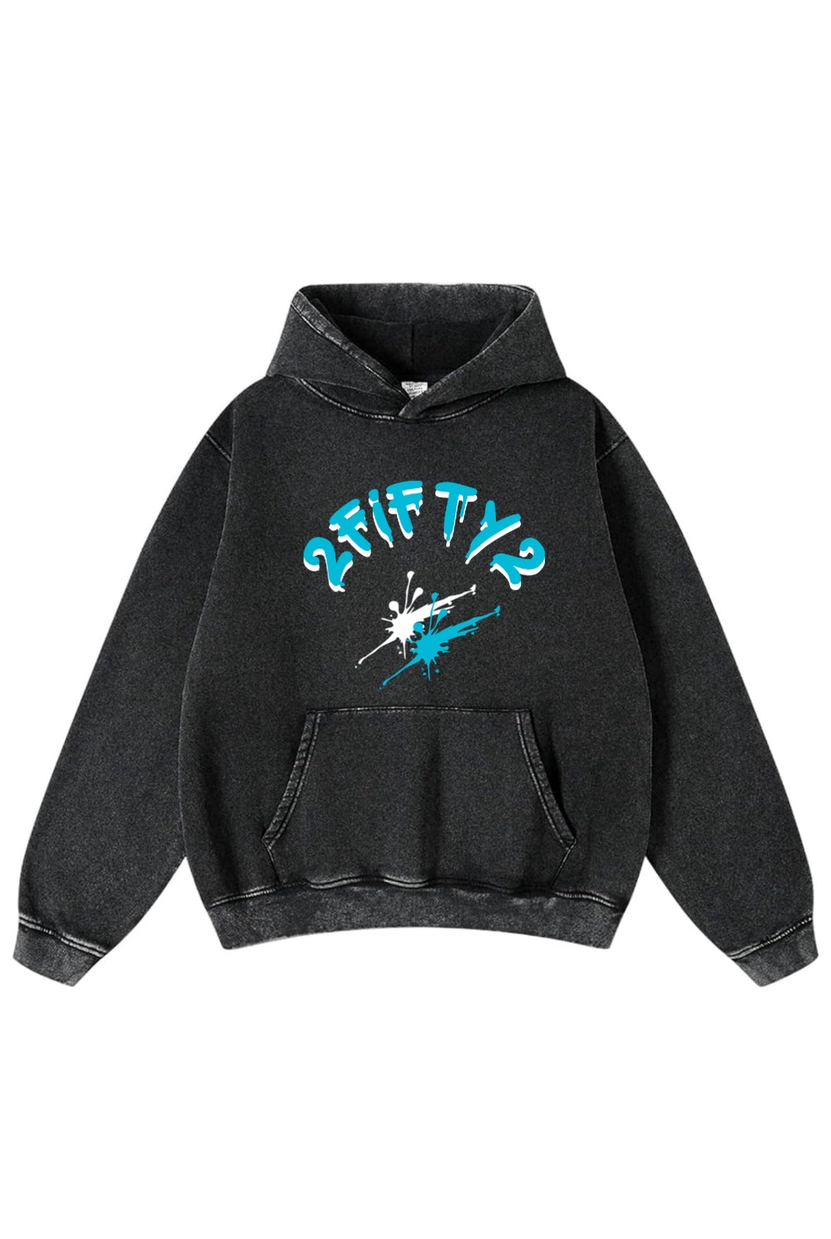 Men’s acid wash spalsh hoodie by 2fifty2