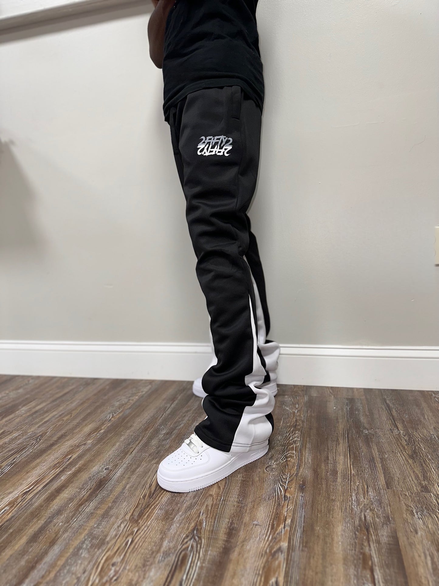 Men’s stacked track pants