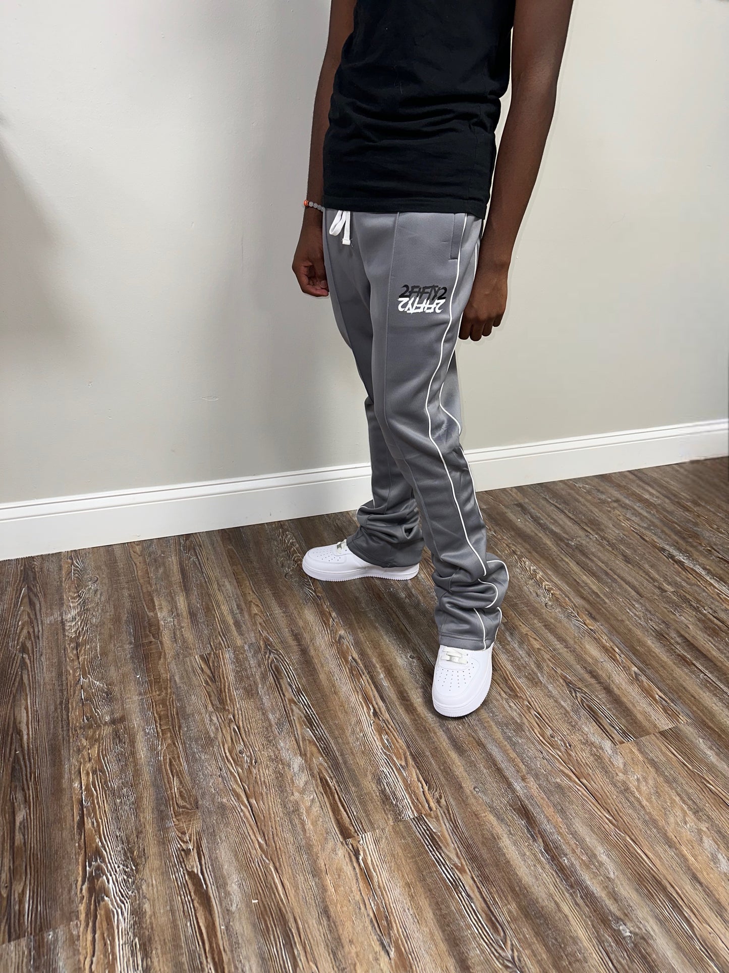 Men’s stacked track pants