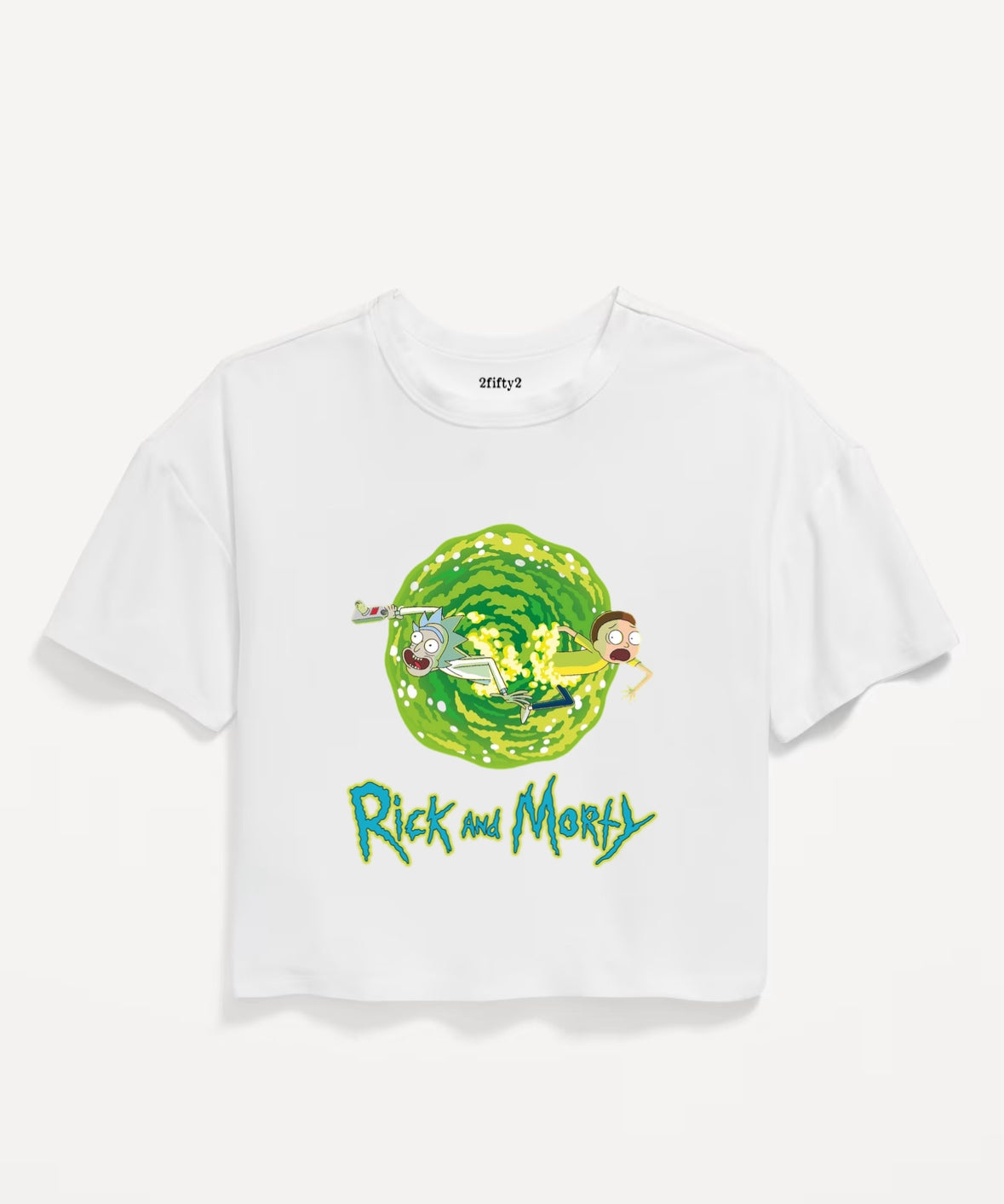 Girl’s crop top Rick & Morty tee