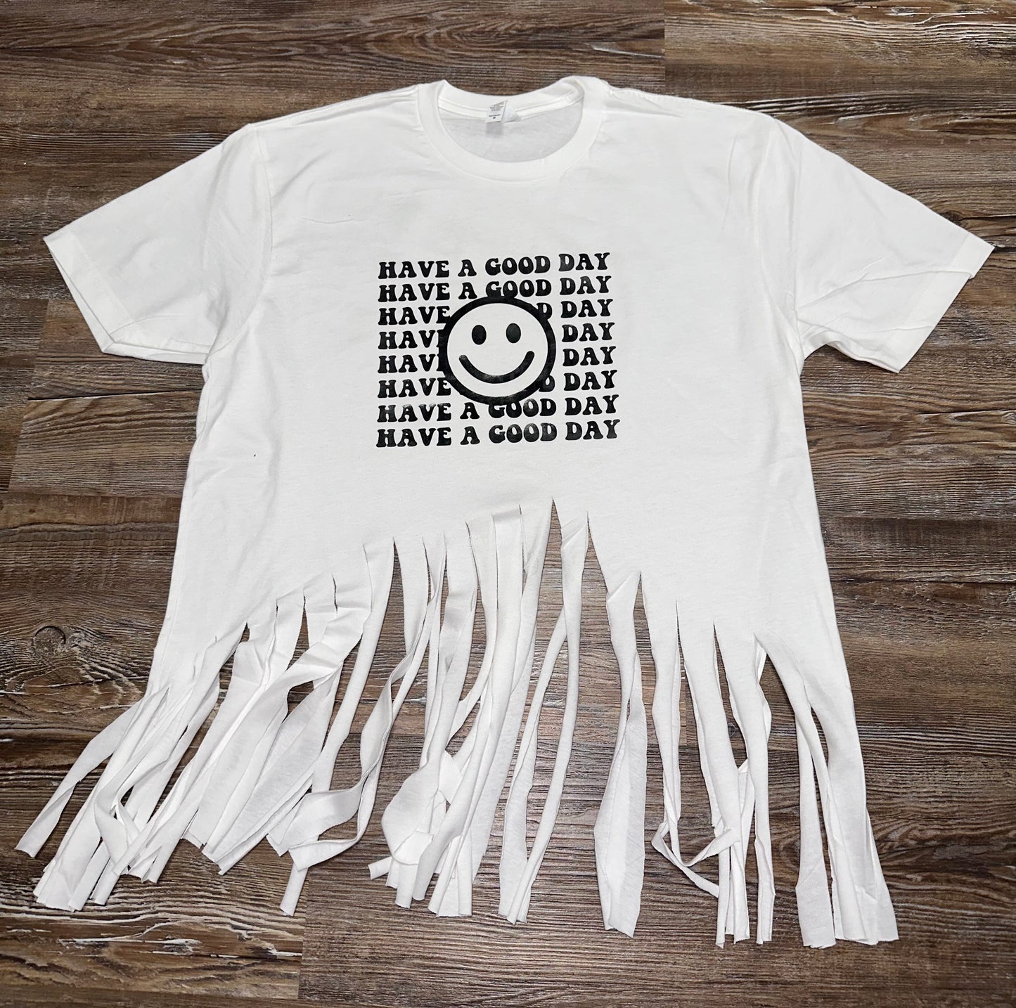 Plus size Women’s fringe cut tee shirt