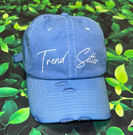 Custom distressed wood dad hat