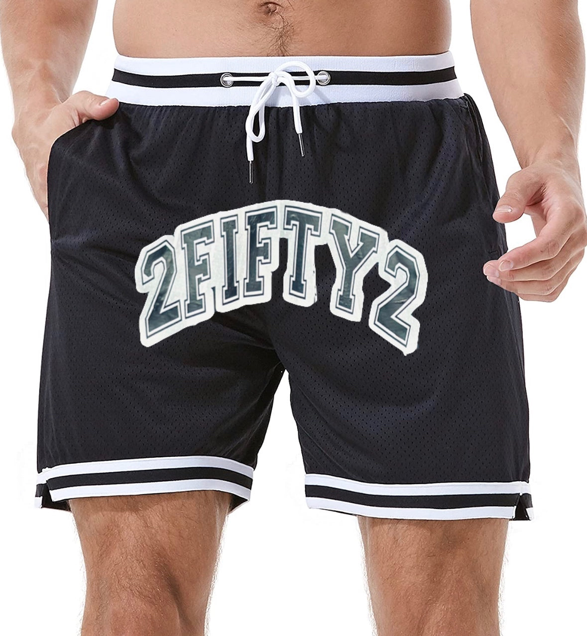 Striped Basketball Shorts