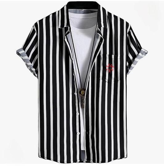 Men’s striped button down/up shirt