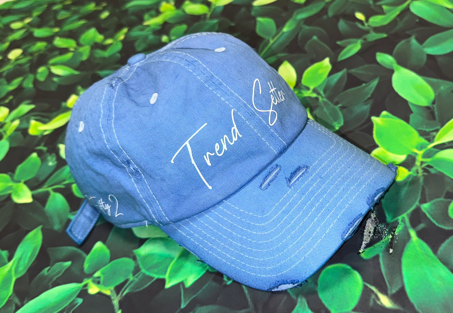 Custom distressed wood dad hat