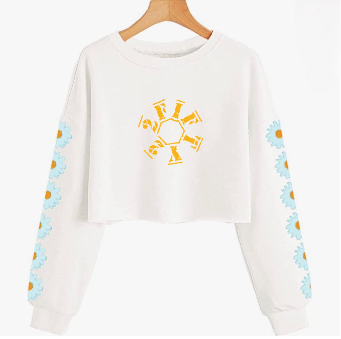 Girls crop top sweatshirt