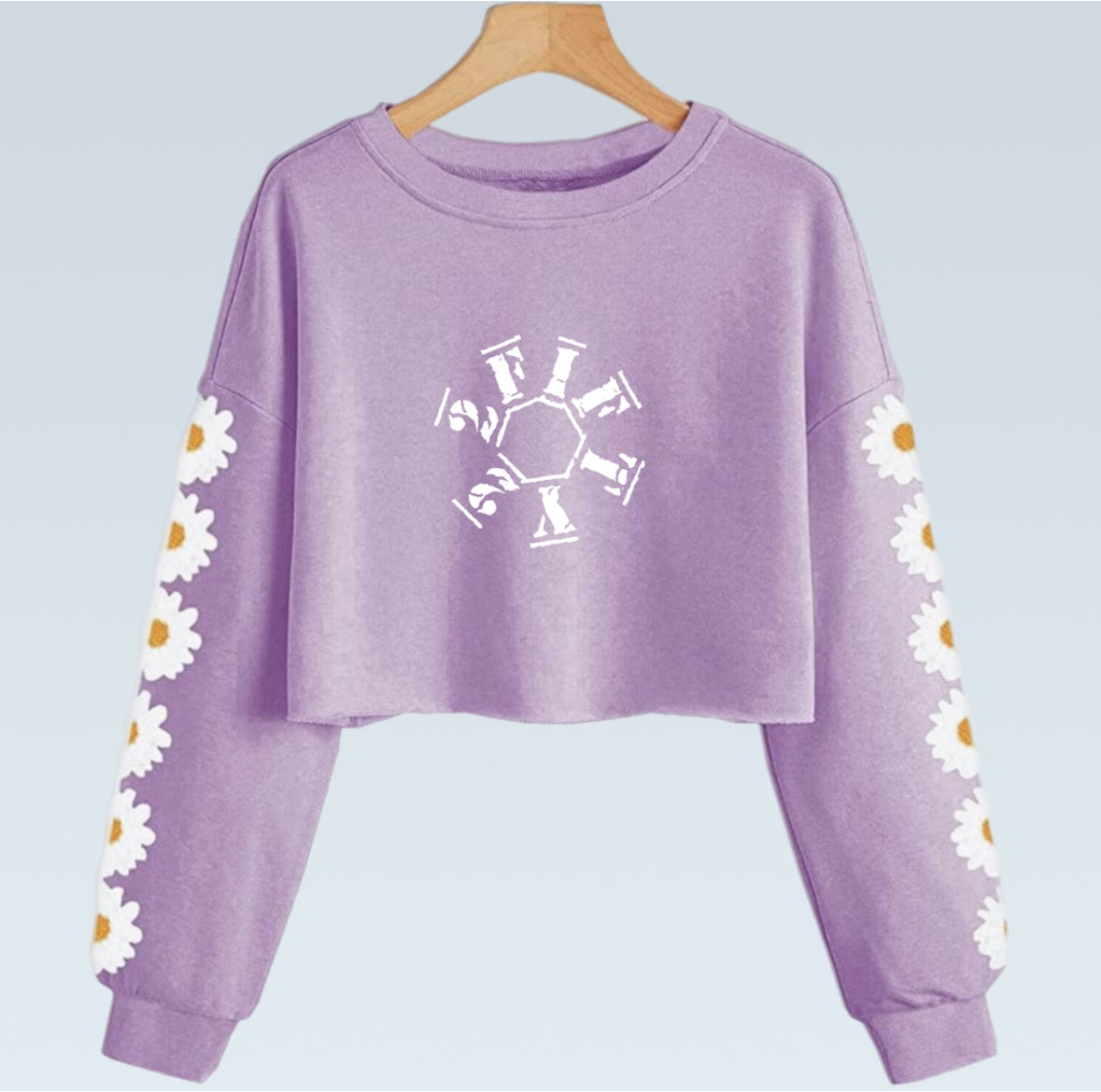 Girls crop top sweatshirt