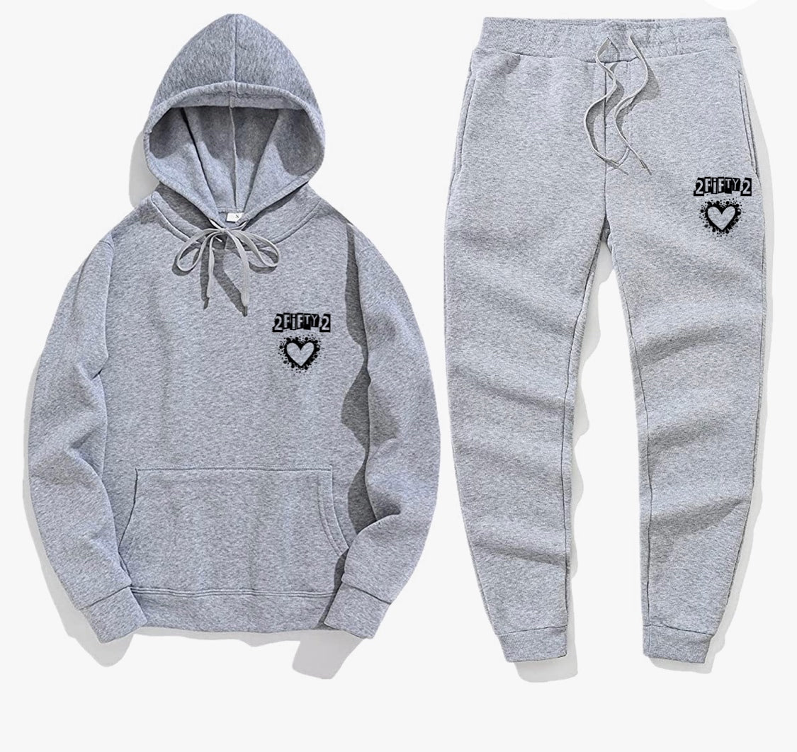 Men’s 2 piece sweatsuit jogger set