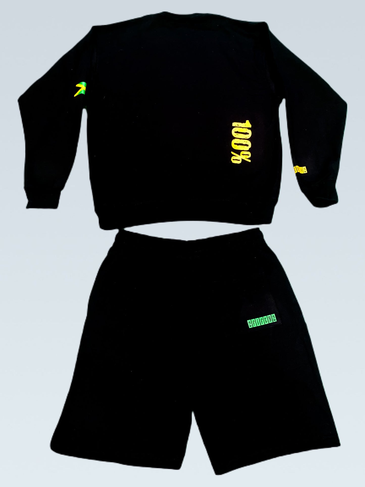 Mens short set (Jamaican Theme)