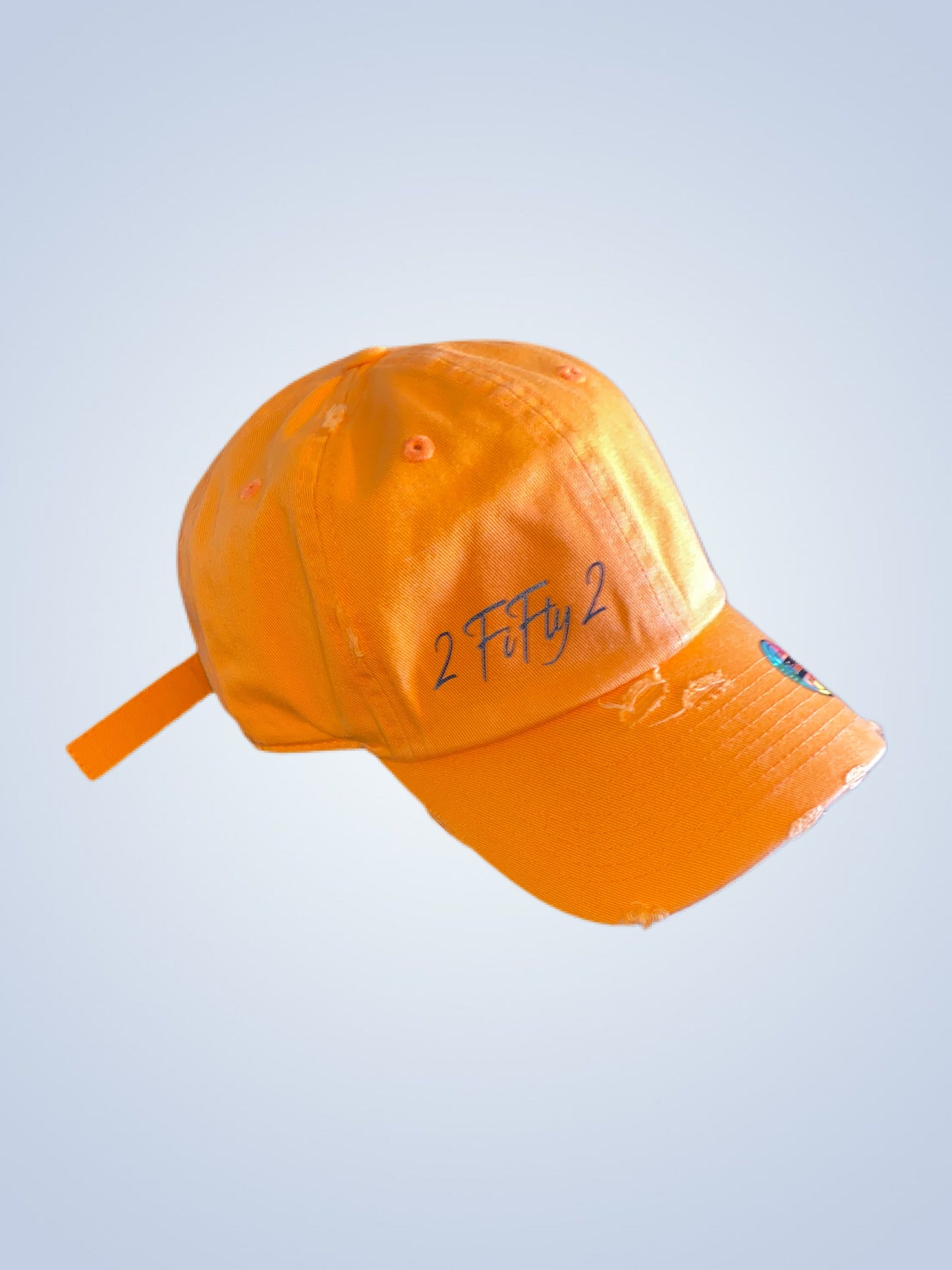 Orange Dad Hat (distressed) - 2fifty2