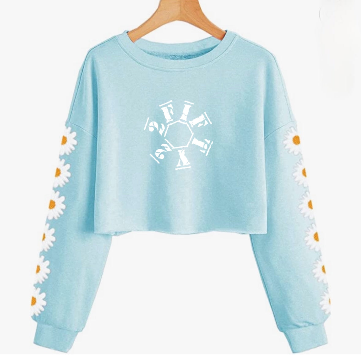 Girls crop top sweatshirt