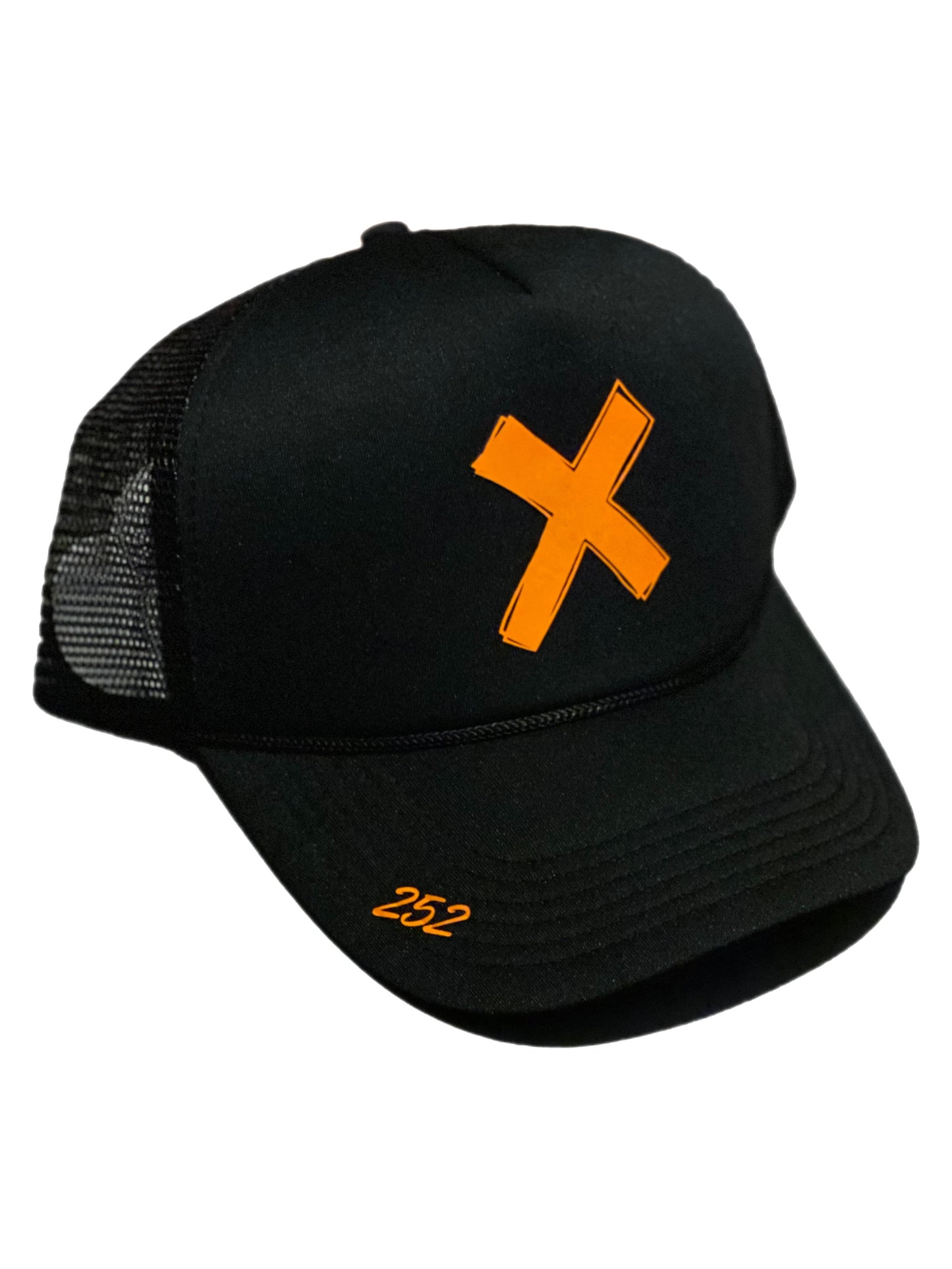 Black / Orange Trucker hat X - 2fifty2