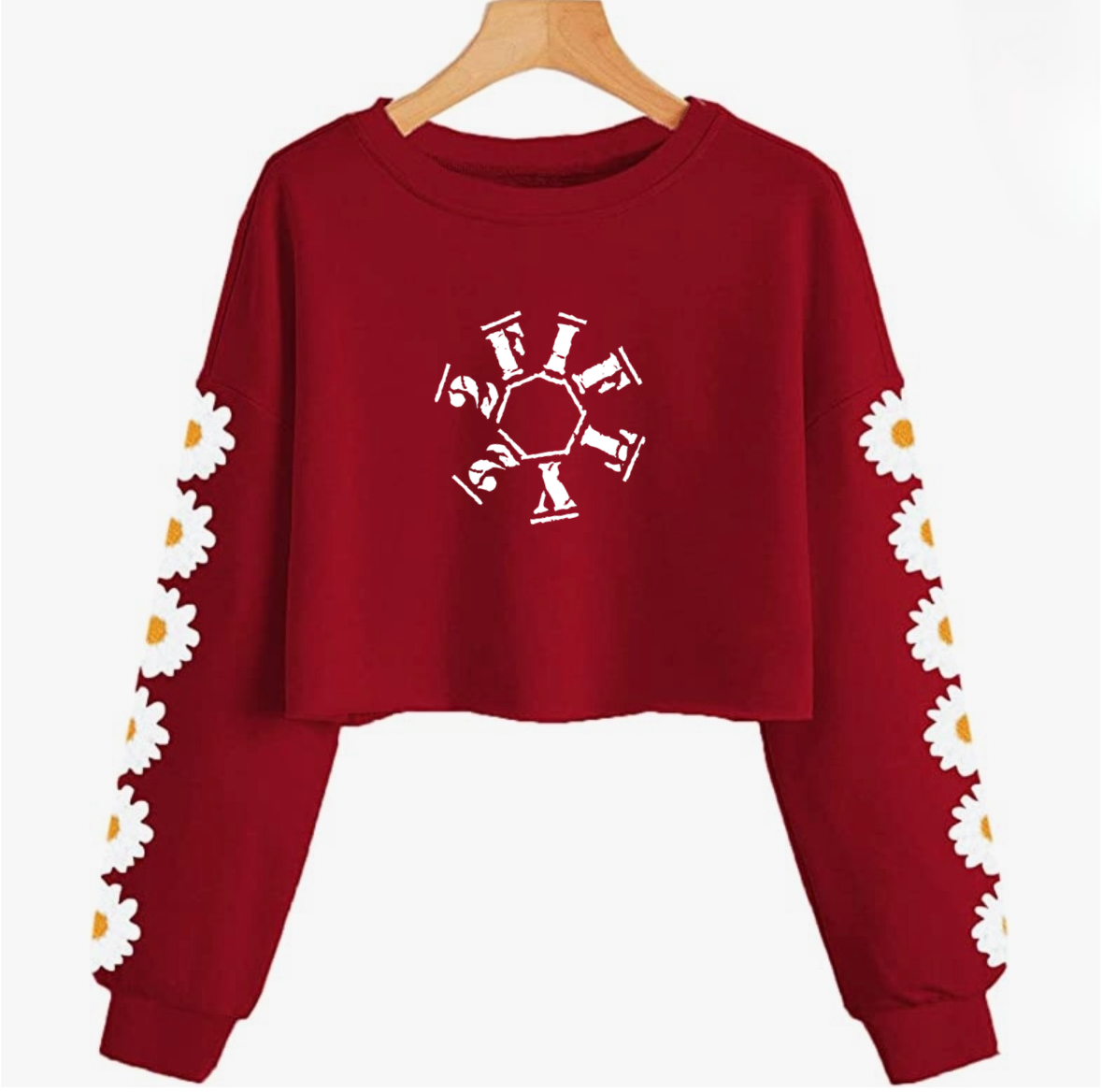 Girls crop top sweatshirt