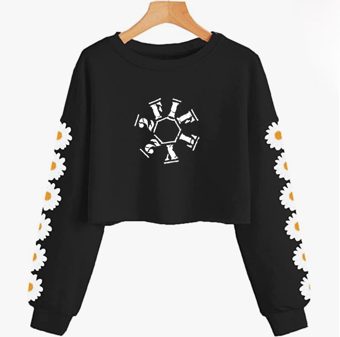 Girls crop top sweatshirt