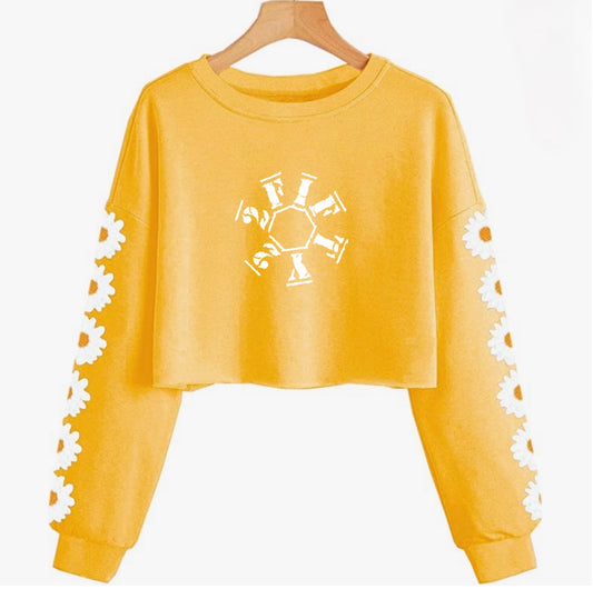 Girls crop top sweatshirt