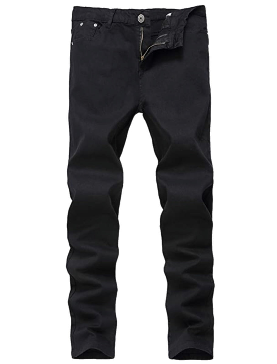 Men's Skinny Slim Fit Stretch Straight Leg Fashion Jeans Pants