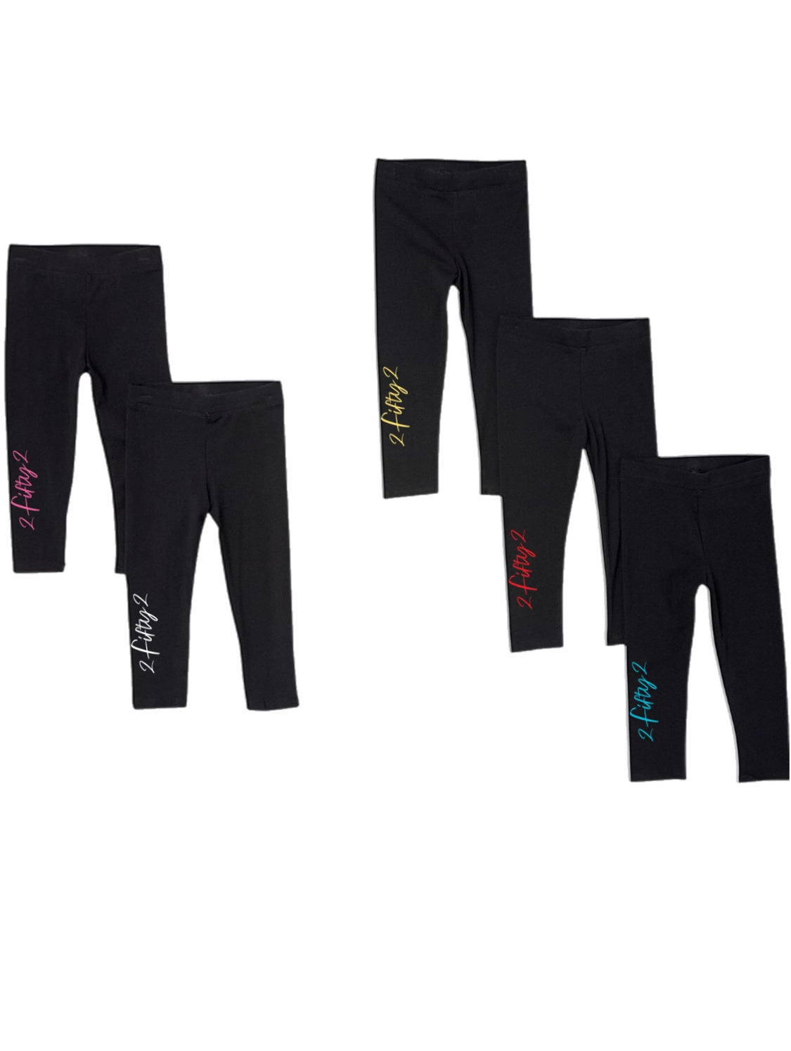 5 piece Girls Leggings multi color