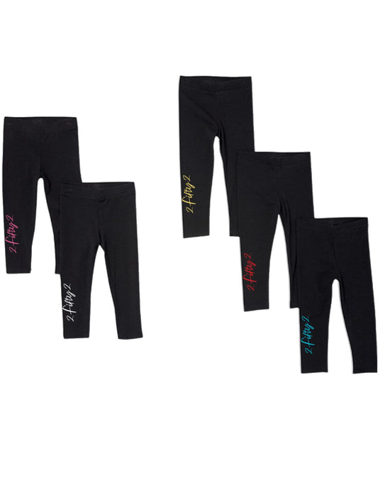5 piece Girls Leggings multi color