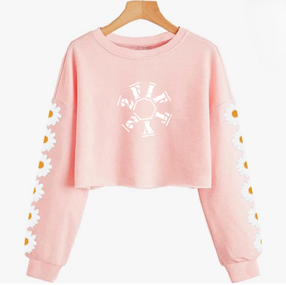 Girls crop top sweatshirt